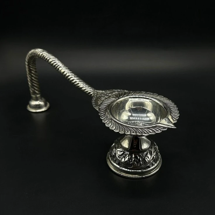Silver Aarti Stand