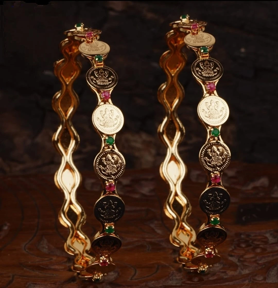 Premium quality lakshmi coin bangles
