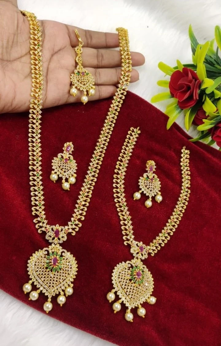 Gold-Plated Pendant Bridal Set