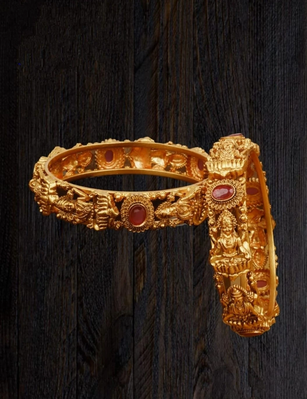 Premium Quality Temple Matte Finish Bangles